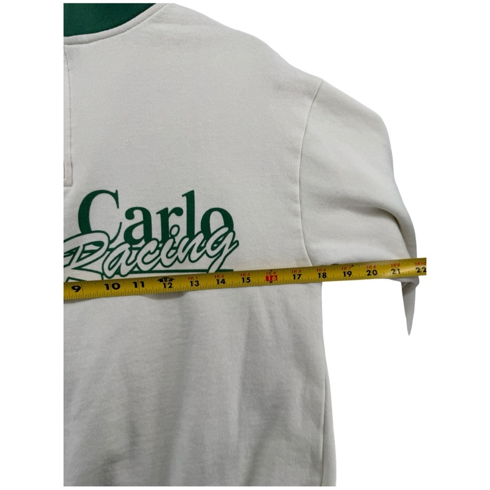 Zoe + Liv Green and White Monte Carlo Racing Quarter-Zip Sweatshirt - Picture 8 of 8